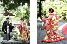 彦根城前撮り和装安いロケフォトウェディング